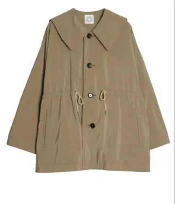 [ ORCIVAL ] 트윌 빅칼라 블루종 베이지