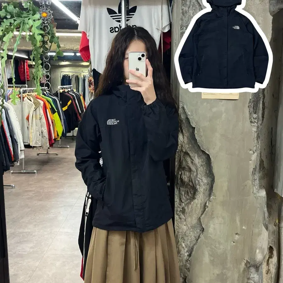 The North Face windbreaker black 85 #csz1784