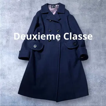 두 번째 클래스 스테디셀러 고급 울 성인 걸리시 P 코트 더블 우드 버튼