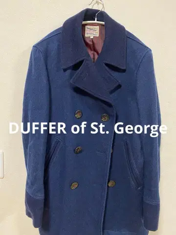 DUFFER of St. George 네이비 피 코트 L