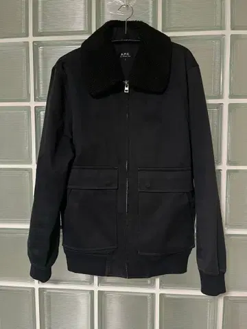 [ A.P.C. ] 보아 옷깃 코튼 블루종 S