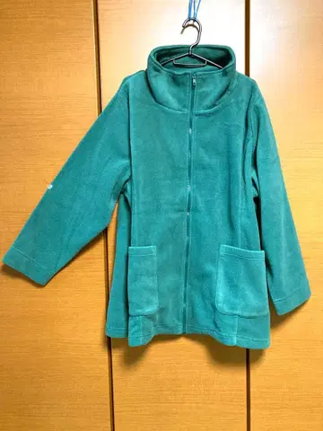 긴팔 플리스 후드티 하이넥 [ 6L ] 그린