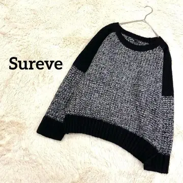 슈레브 긴팔 니트 풀오버 루즈핏 니트 래글런 소매 캐주얼 L