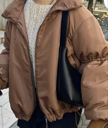 카스타네 캔디 슬리브 리버서블 코트 S 브라운