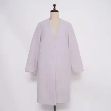 allureville 노카라 체스터 코트 연보라 사이즈 1*HD1330