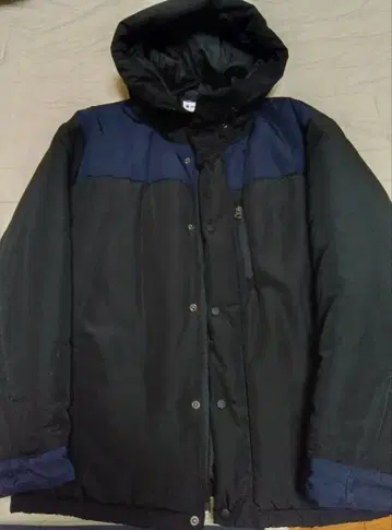 GLOBAL WORK 다운 자켓 L 블랙/네이비