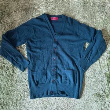 EVISU YAMANE 퓨어 울 가디건 38 그린