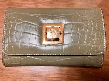 미사용 새상품 US POLO ASSN 접이식 지갑 올리브 그린