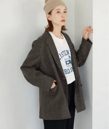 슬로브 이에나 트위드 더블 자켓