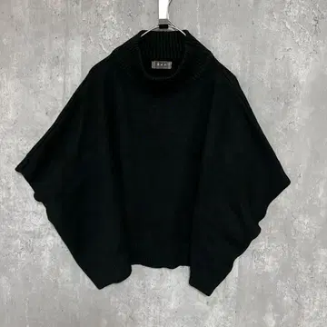 Bab 니트 판초 깔끔하고 고급스러운 캐주얼 귀여운 걸리시 페미닌