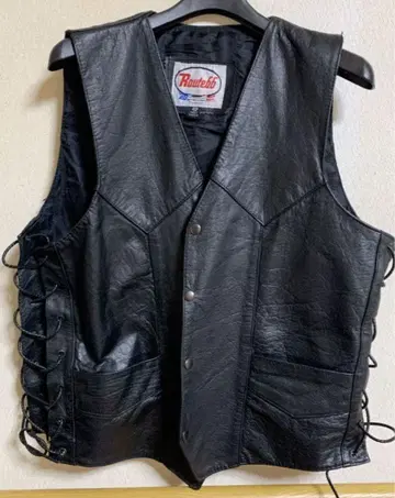 Route66 천연 가죽 베스트