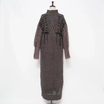 MURUA YUKKO 콜라보 페더 니트 원피스 사이즈 F*HD1349