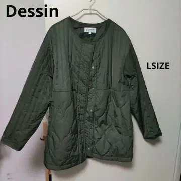 데셍 퀼팅 자켓 LSIZE 카키