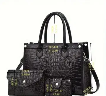 크로커다일풍 토트백 2세트