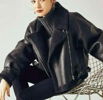 murua 무루아 벨트 페이크 무스탕 블루종 무스탕 코트 자켓