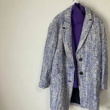 ZARA 멀티 컬러 코트 L 사이즈