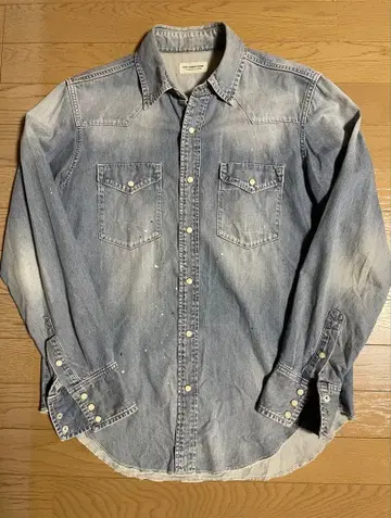 론 헤르만 페인트 웨스턴 데님 셔츠 s
