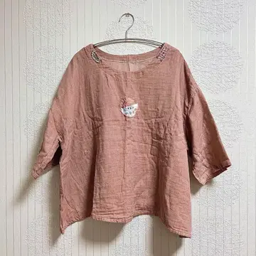 [ 미나 포르호넨 원단으로 어레인지 ] 거즈 티셔츠 촉감 좋은