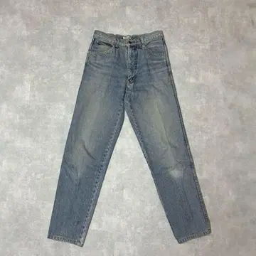 80-90s BONEVILLE 테이퍼드 데님 B 자수 아카이브