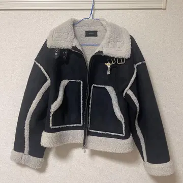 EMODA 무스탕풍 자켓 블랙