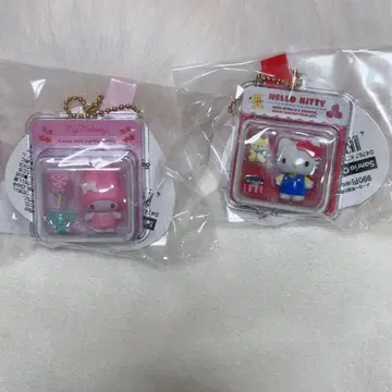 마이멜로디 헬로키티 미니어처 패키지 참
