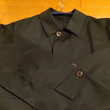 Aquascutum 블랙 스텐카라 코트 남성용 S