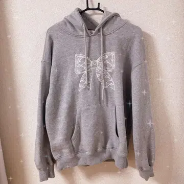 Heather 리본 후드티 후디