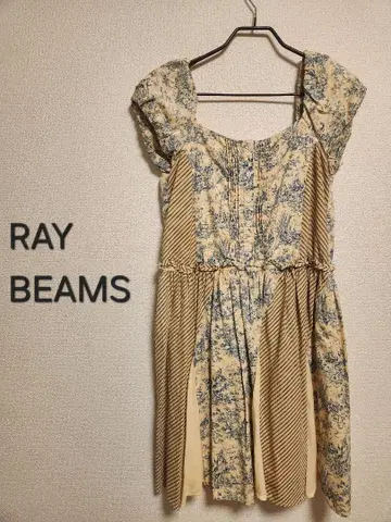 RAY BEAMS 슬리브리스 무릎 기장 원피스