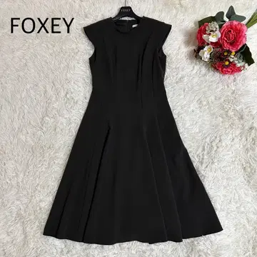 컨디션 최상 폭시 가을/겨울 컬러 워셔블 플레어 롱 원피스 드레스 38