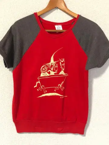 90s Pannill 반팔 맨투맨 나이트메어 비포어 크리스마스