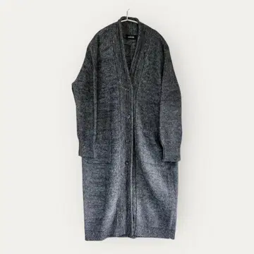 새상품급 파드칼레 pas de calais 울 린넨 롱 가디건 M