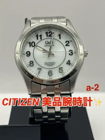 CITIZEN 메탈 밴딩 손목시계 QUARTZ 상태 새상품급 추천 작동품