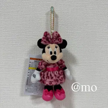 봉제 인형 참 미니 레오파드 무늬 레오파드 미니 핑크