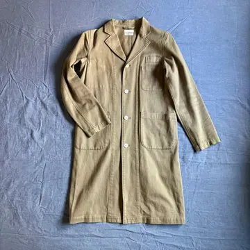 BEAMS 카키 롱 코트