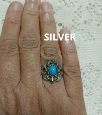 터콰이즈 컬러 SILVER 반지