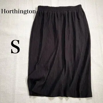 Horthington [ S ] 슬릿 타이 트 스커트 블랙 USA 제조