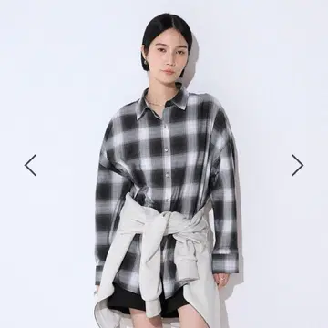 JEANASIS 지나시스 모듬 체크 셔츠 LS 그레이 계열