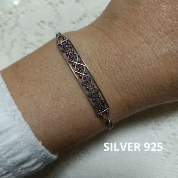 은선 세공 STERLING SILVER 팔찌