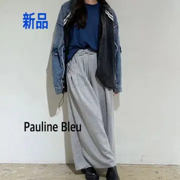 새상품 미사용 Pauline Bleu 그레이 와이드 팬츠