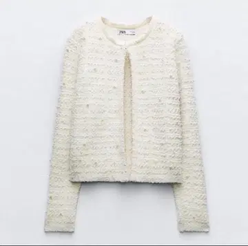 ZARA 펄 비즈 니트 가디건
