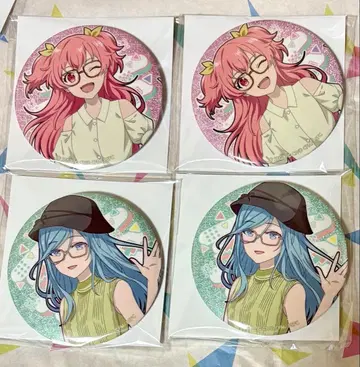 모모이 아이리 히노모리 시즈쿠 하피콜레 캔뱃지