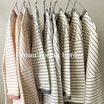 muu closet 오리지널 보더 T셔츠