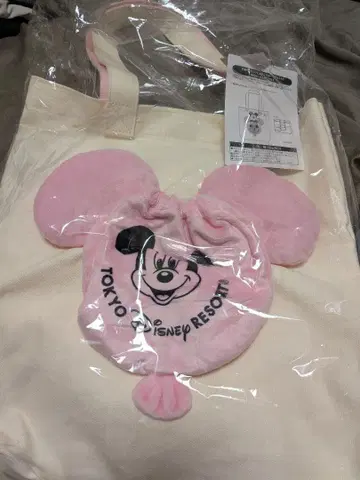 공식 토트백 미키 핑크 벌룬