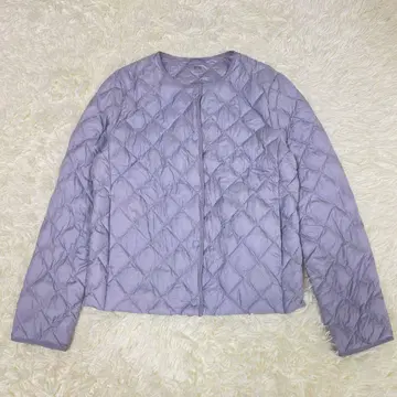 [ 새상품급 ] 유니클로 퍼프 테크 퀼팅 자켓 M 퍼플
