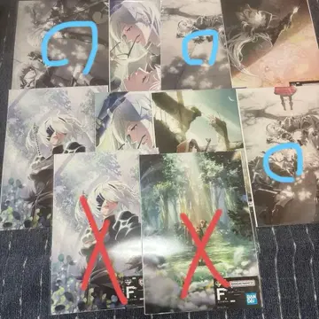 제일복권 NieR:Automata F상 클리어 포스터 낱개 판매 가능