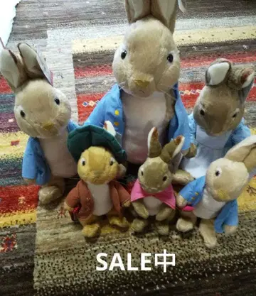 피터 래빗 대중소 봉제 인형 6체 세트