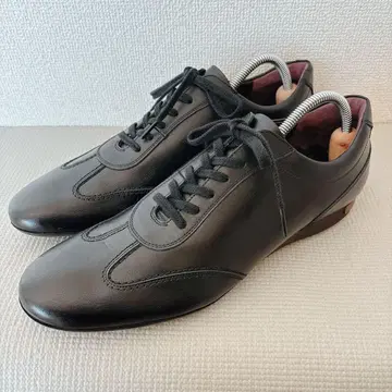 미사용급 오츠카제화 드레스 가죽 스니커즈 RG-6007 가죽 블랙