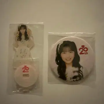 AKB48 사토 키세 아크릴 스탠드 캔뱃지 세트