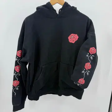 Dimito 장미 자수 후드 부착 후드티 XL