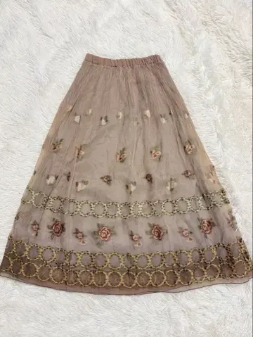 장밋빛 인생 고급 레이스 스커트 M 사이즈